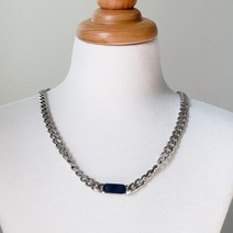 디작소 여성 써클 포인트 티타늄 체인 목걸이 팔찌