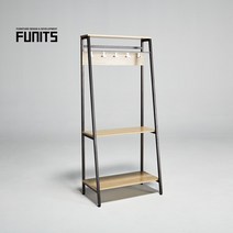 퍼니츠 퀴니 철제행거 드레스룸 옷걸이 행거 4types 2colors, 퀴니피크D와인골드