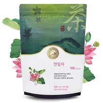 산들해 국내산 덖은 연잎차 대용량 안전티백망 사용, 100개입, 1g