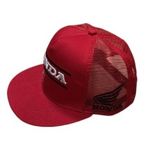 혼다 배지 야구 모자 선스크린 메쉬 골프 야외 츠 남녀 자동차 액세서리 신제품, 01 빨간