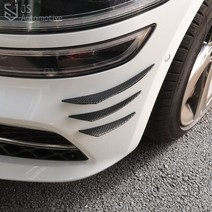 [JS AUTOMOTIVE] 뷰티풀코란도 코란도C 코란도스포츠 프론트범퍼 카나드윙 에어로파츠 날개 스포일러 휀다 휜더 에어댐 익스테리어 카본 튜닝 몰딩 용품, 카본 6p