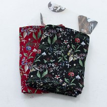 원단킹 대폭]레이온 야생화 2color (8107015), 레드
