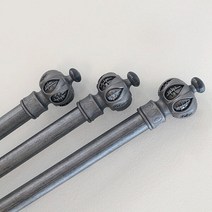 [한스데코] 엔틱 그레이 커튼봉세트 특대형 5단 110-550cm