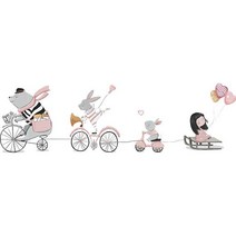 벽매트 벽쿠션 안전가드 충돌방지 어린이집 만화 귀여운 강아지 벽 스티커 어린이 방 유치원 재미 스티커, 10 qz0789-06