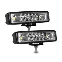 15.2cm(6인치) LED 포드 라이트 바 - nicerpro 슬림 60W 1000Lm 12V/24V 운전 안개등 방수 콤보 투광 스팟 조명 트럭 오프로드 ATV UTV 골프 카, 6 Inch