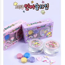 트윙클 인어슬라임 4개세트 클리어슬라임 인어가루 촉감놀이 투명슬라임 반짝이가루 판촉물 파츠 단체선물, 트윙클 인어슬라임(4개)