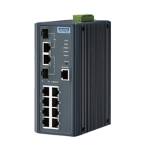 어드밴텍 EKI-7710E-2C-AE 8FE+2G Combo Managed Ethernet Switch