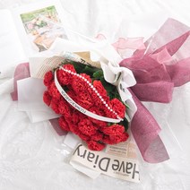 카네이션 꽃다발 송이 플라워 조화 로맨틱 선물, 단품, 리썸비누카네이션꽃다발 60cmS
