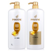 팬틴 대용량 극손상 케어 샴푸 린스 컨디셔너 1200ml 2개/3개, 극손상 샴푸+컨디셔너
