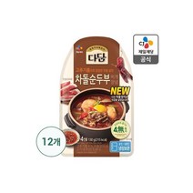 다담 차돌 순두부 찌개 양념 130g, 12개