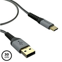 버바팀 케블라 타입 C to A (USB) PD 고속 충전 케이블 30cm/120cm/200cm 그레이, 200cm 그레이
