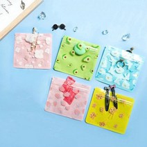 총100장 상큼과일 다용도 답례품 지퍼백 포장봉투 5종, 100개입세트