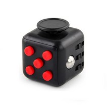 감압 핑거 루빅스 큐브 주사위 장난감 신제품 이상한 프레스 6 면 손가락 루빅', 01 Black red