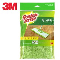 스카치 퀵스위퍼 봉걸래 극세사 리필p 청소도구 침대밑청소 물걸레포, 1개