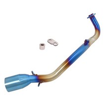 오토바이 배기 프론트 미드 링크 파이프 슬립 온 야마하 Cygnus Gryphus 125cc 개조 모토 풀 시스템 스테, 01 a