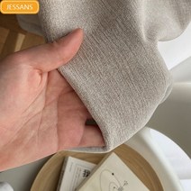 거실 방염 암막커튼 이중암막커텐 일본 북유럽 면 및 리넨 커튼 침실 암막 커튼 장식 사용자 정의 완성 파티션 커튼