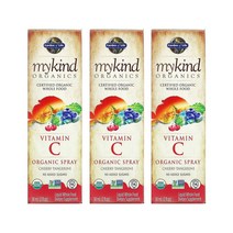 가든오브라이프 마이카인드 오가닉 비타민C 스프레이 체리 탄제린 2 fl oz (58ml) [3통] MyKind Organics Vitamin C Organic Spray