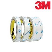 3M 양면테이프 9322-08 부직포 앏은양면테이프 종이양면테이프, 48mm x 5m