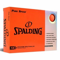 Spalding Pure Speed 12개 볼 팩 - 오렌지, Orange