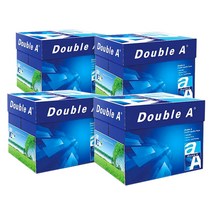 더블에이 A4용지 80g 2500매 x 4박스 프린터 두꺼운 복사용지 더블aa4