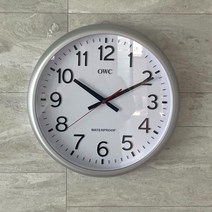 영림사 오리엔트 OWC 욕실방수시계 40cm 대형 화장실 목욕탕 수영장 시계 OT853WPS