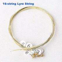 Lyre Harp 16/19/21/24 Strings 피아노 하프 목제 마호가니 악기 With Tuning Wrench Spare, [22] 16 strings