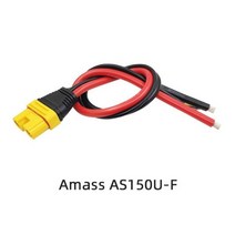 돼지코 어댑터 일본여행 Amass AS150U Aew Antifire 벨트 신호 바늘 방수 링 플러그 짧은 랩 고무 실리콘 와이어 보호 라인 3555 cm 길이, 35CM_AS150U-F