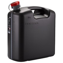프레솔 플라스틱 제리캔 기름통 캠핑 등유통 독일제 블랙 5L 10L 20L 휘발유 석유 주유, 20L (21 147)
