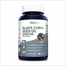 NusaPure 누사퓨어 블랙 커민씨앗오일 2000mg 180소프트젤