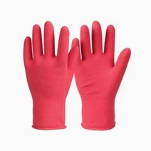 하얀손 미니 고무장갑 적색 대형 10개, 단품