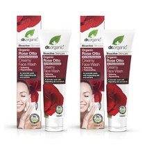 Dr Organic 닥터 오가닉 로즈 오또 크리미 페이스워시 150ml 2팩 Rose Otto Creamy Face Wash, 2개