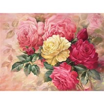 꽃 모란 프린트 패브릭 크로스 스티치 DIY 자수 패턴 DMC 스레드 취미 공예 수공예 바느질 스탬프 선물 패키지, 162.HMA84395 - 80x100cm - 14CT