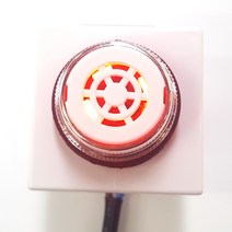 부저25파이부저 기능사부저 220V부저 발광형연속형부저 BUZZER HRB-PS52CR 220VAC 매입용부저 전기기능사실기부품 휴2357 휴조2357, 부저매입용25파이220VAC(조광형)