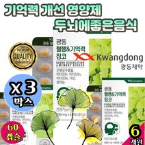 기억력 개선 영양제 향상 증진 멀티비타민 두뇌에좋은음식 은행잎추출물영양제 아차차 브레인케어 뇌건강 회복제 심장건강식품 마인드폴 뇌활동 빌로바 미니 x3박스 기획세트