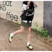 오르네트 여성 브이넥 박시 니트 조끼