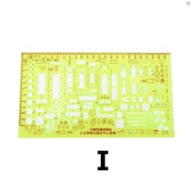 제도판 교통 사고 도면 템플릿 눈금자 기호