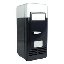 자동차냉온장고 미니 USB 냉장고 자동차 5V 듀얼 사용 휴대용 여행 Icebox 쿨러 따뜻한 상자, 01 Black
