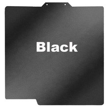 UniXYZ-양면 질감 PEI 자석 스프링 스틸 빌드 플레이트 밤부 랩 X1 3D 프린터 256mm 인쇄 핫 베드 시트, Black