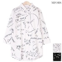 엠포르스 엠포르스 영문 낙서프린팅 셔츠 (S636DP)