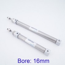 소형유압실린더 가이드실린더 스테인레스 스틸 미니 실린더 보어 16mm 스트로크 ~ 200mm CDJ2B 복동/단동, 06 45mm_01 Double acting