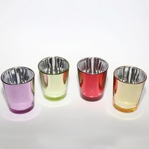 몰드몰 캔들용기 - 3oz 컬러유광 컬러용기 양초용기 캔들유리용기 3온즈 ( 90ml ) [ 보라 ]