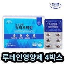 에버그린 눈 점막 건강 닥터 루테인 영양제 90c 4박스 눈시림 눈피로 눈이뻑뻑할때 침침할때 좋은