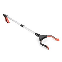 접이식 긴 쓰레기 클램프 그랩 픽업 도구 곡선 손잡이 클립 휴대용 R9JF, orange