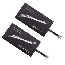 FWT 휴대폰 용 2x USB Type C Qi 무선 충전 수신기 패치 모듈, 118x45mm, 설명, 블랙