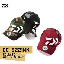 원낚시 다이와 뉴에라 콜라보 DC-5221NK 메쉬캡, 블랙