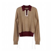 [라벨루쏘] [메종 마르지엘라] 울 카라 스웨터 SI0GL0001 S17800 001F