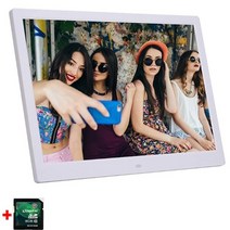 전시용모니터 승강기 디지털액자 스마트 전자앨범 10.1 인치 hd 사진 프레임 hd, 영국 플러그, 흰색 8GB