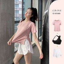 숏팬츠 여자 헬스 루즈핏 등산 반바지 댄스 런닝 스포츠 운동복 세트
