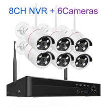 Techage-8CH 5MP 무선 카메라 시스템 양방향 얼굴 감지 Wifi CCTV 비디오 감시 보호 키트 ONVIF P2P, 03 8CH and 6 Cameras_02 1T