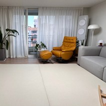 쁘띠메종 더블한판매트 리넨 260X280cm, 리넨베이지X웜그레이